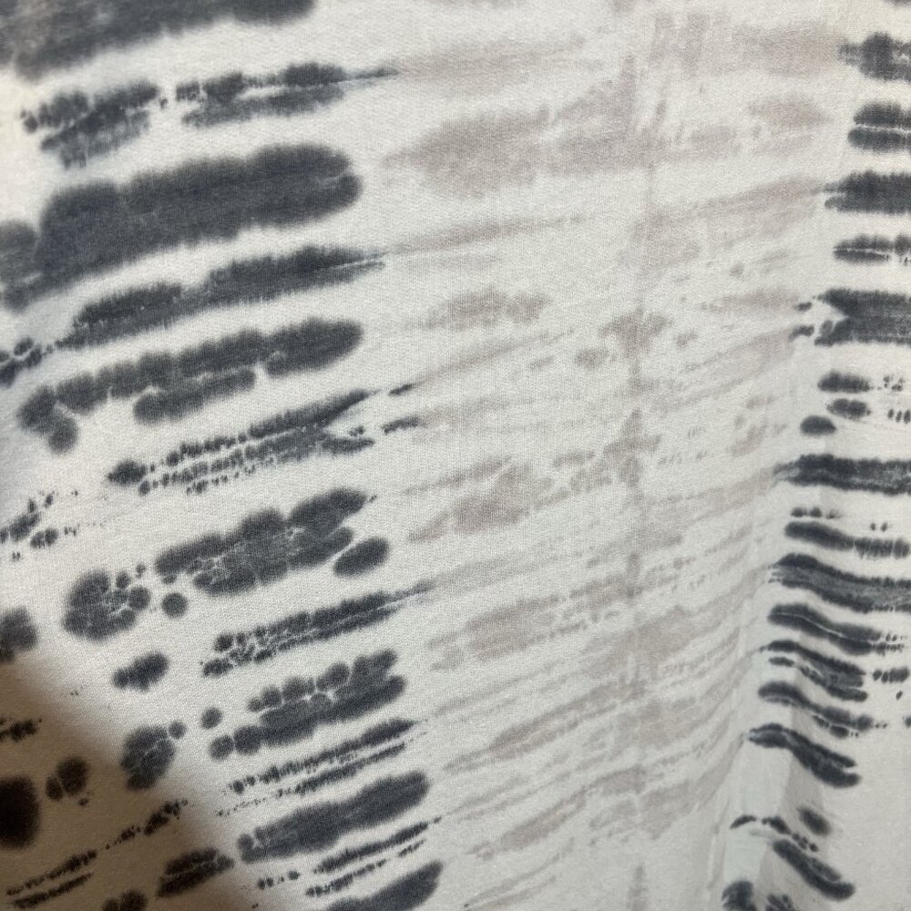Go Couture Women’s Tunic Hi Low Sweatshirt Gray Tie Dye Size Medium Stretch NWT - Picture 5 of 9